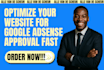 optimize your website for google adsense approval fast