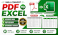 convert PDF to excel with accurate data entry
