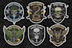 make army military patch tactical logo design