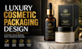 design luxury cosmetic packaging and label design