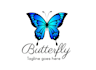 create an elegant butterfly logo design