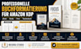 buchformatierung, buchlayout für amazon KDP, kindle, ebook publishing