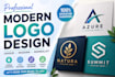 make unique luxury and modern logo