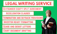 draft startup founder vesting agreement and equity contract