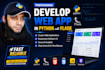 develop web app in python with flask