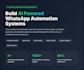 ai, whatsapp automation, n8n, openai, apis, backend development