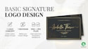 create a premium signature logo