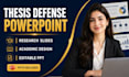design thesis defense powerpoint and academic research presentation slides