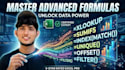 create advanced excel formulas, dashboards, and automation