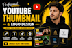 design professional youtube thumbnail and business card