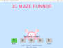 develop a 3d maze runner game in python