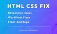 fix HTML CSS and responsive issues