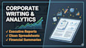 do corporate writing and data summaries