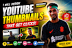 design attractive youtube thumbnails