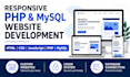 create a responsive HTML CSS PHP mysql website