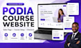 build your podia online course website with sales page