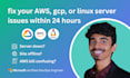 fix your AWS, gcp, or linux server issues within 24 hours