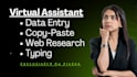 do data entry, copy paste, data input