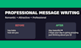 write professional messages, and attractive text content