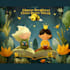 create a magical childrens book cover illustration