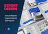 design a professional report or business publication