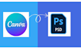 convert psd to canva or photoshop design to canva editable