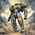 draw amazing character mecha robot illustration