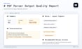 review and clean PDF extraction output into json and markdown