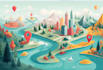 design and illustrate map of any location