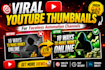 design viral youtube thumbnails for faceless automation channels