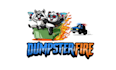 design cartoon mascot dumpster fire logo