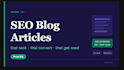 write an SEO optimized blog article or website content for your business