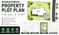 detailed property plot plan, land survey, lot layout, site map, topographic map