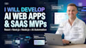 develop smart ai web apps using react, node js, and no code tools