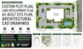 plot plan, land development plan, as built site plan, architectural cad drawings