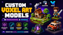 create custom voxel art models in magicavoxel and voxedit