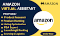 be expert amazon fba virtual assistant, amazon va, amazon PPC, product upload