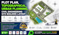 plot plan, topographical, urban planning, civil engineering site building layout