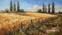 paint a real oil painting on canvas