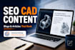 write SEO cad blogs and engineering articles