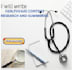 write healthcare content,research summaries and study material
