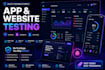 do app testing, website testing and qa testing
