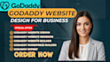 provide godaddy website design godaddy website godaddy redesign website design