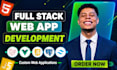 be full stack web app developer frontend backend software developer
