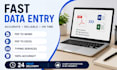 do fast and accurate data entry and typing work