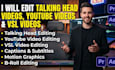 youtube talking head video editing with b roll and a roll