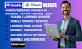 design redesign modern durable ai website, 10web ai website and SEO optimization