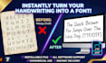 convert your handwriting into a custom font ttf or otf