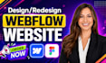 design webflow website, webflow design, webflow redesign and website development