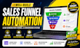build sales funnel automation, lead generation funnel and conversion system